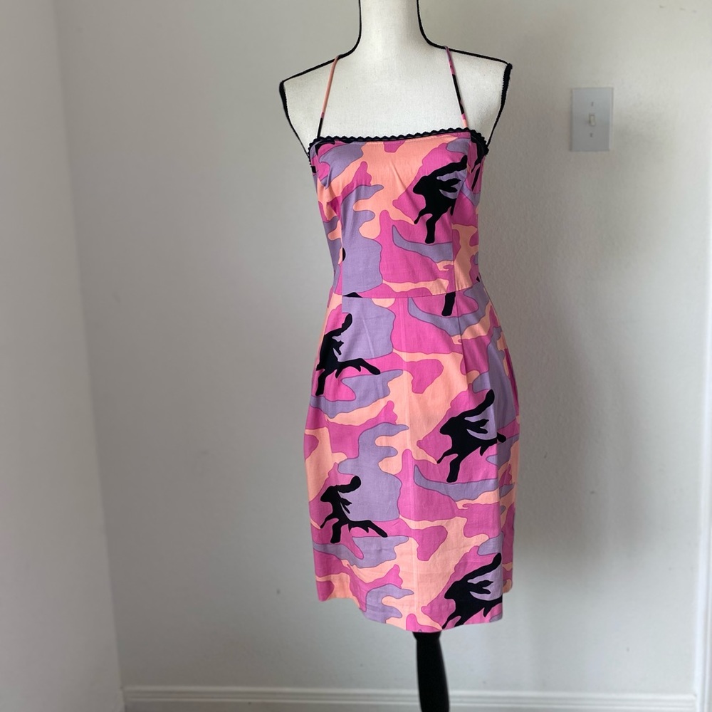 Nicole Miller Camo Dress Y2K / Size 2